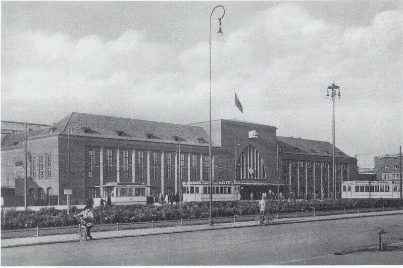 Главный (ныне Южный) вокзал Кёнигсберга | Фото 1930 года 