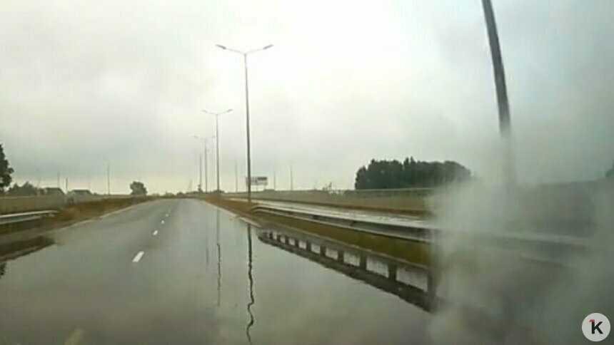 В Светлогорске новую дорогу затопило через неделю после открытия (видео) - Новости Калининграда | Фото: читатель Клопс