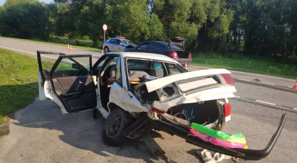 В Краснознаменском районе годовалый ребёнок получил травмы после столкновения Mercedes и Audi - Новости Калининграда | Фото: пресс-служба регионального УМВД