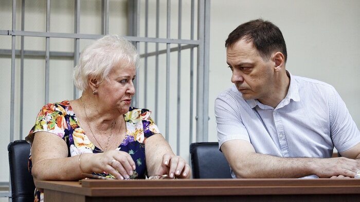 Людмила Осипова и Дмитрий Новиков в процессе | Фото: Александр Подгорчук 