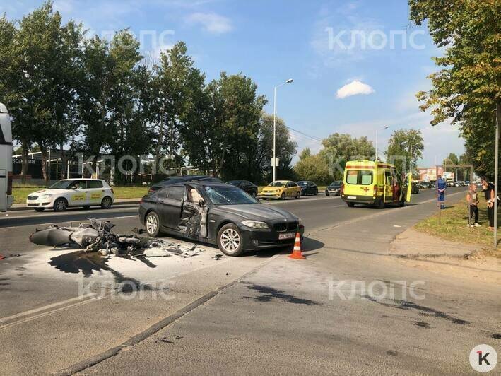 На Невского мотоциклист погиб в аварии с BMW (фото, видео) - Новости Калининграда | Фото: «Клопс»