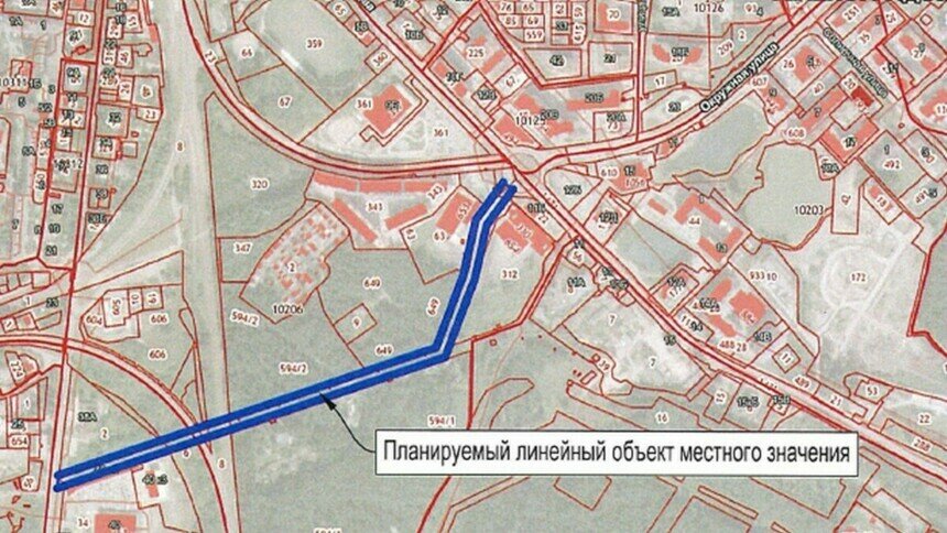 В Зеленоградске спроектируют улицу, которая соединит две части города - Новости Калининграда | Схема: пресс-служба администрации Зеленоградского городского округа