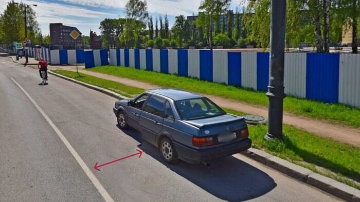 В Калининграде эвакуируют машины из-за сплошной линии разметки - Новости Калининграда | Скриншот сервиса Яндекс.Карты