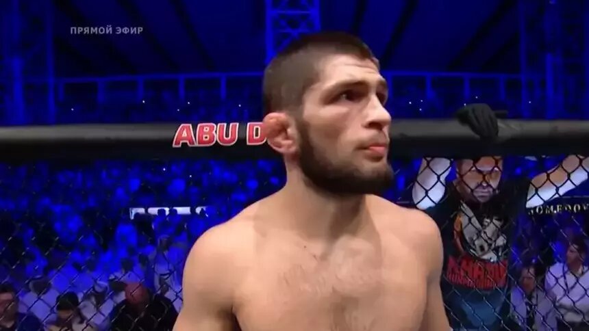 СМИ: Хабиб может вернуться в UFC после боя Макгрегора и Порье - Новости Калининграда | Изображение: кадр из трансляции &quot;Первого канала&quot;