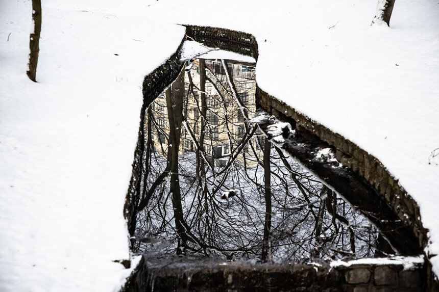 Фото дня: Ручей. Зима. Отражение. - Новости Калининграда | Александр Подгорчук / &quot;Клопс&quot;