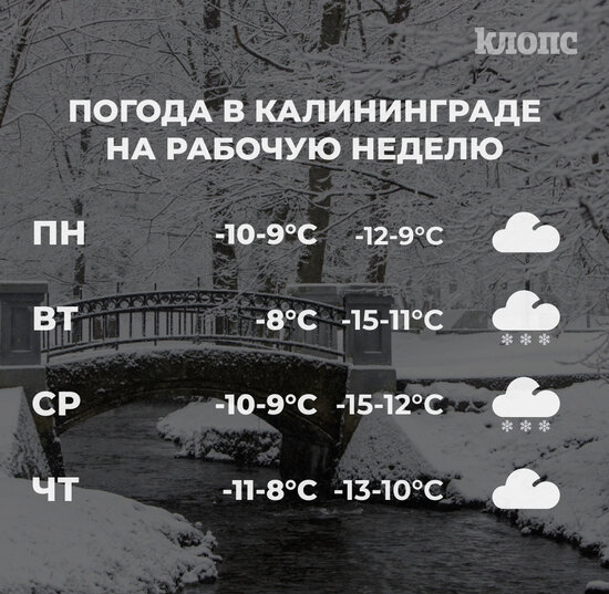 Синоптики рассказали о погоде в Калининграде на рабочую неделю - Новости Калининграда