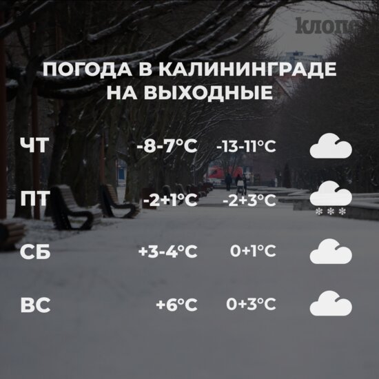 Синоптики рассказали о погоде в Калининграде на вторую половину недели - Новости Калининграда