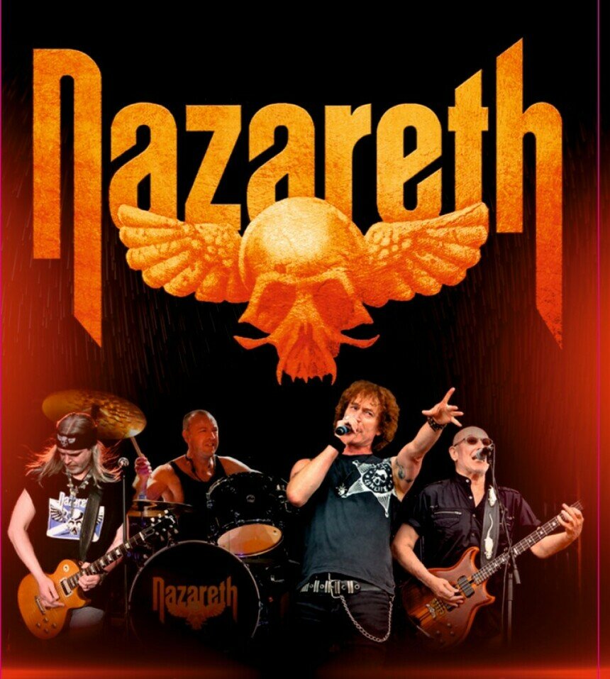 Легенды хард-рока и хэви-метала Nazareth выступят в &quot;Янтарь-холле&quot; осенью 2021 года - Новости Калининграда | Изображение: Элемент афиши к концерту Nazarerth
