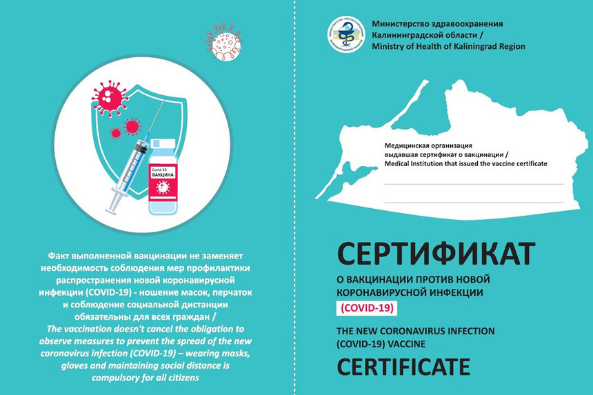 В Калининградской области начали выдавать сертификаты о вакцинации от COVID-19 - Новости Калининграда | Фото с сайта правительства Калининградской области