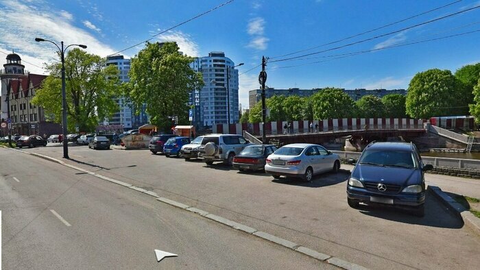 В Калининграде легковушкам запретят парковаться на трёх улицах - Новости Калининграда | Скриншот сервиса «Яндекс Карты»