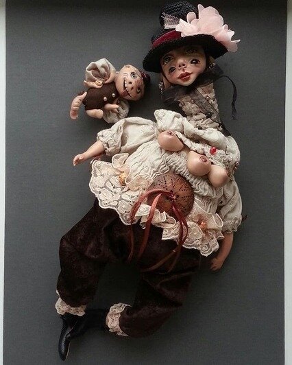 Кукла калининградской мастерицы попала на выставку в крупнейший музей современного искусства - Новости Калининграда | Фото: личный архив Фаины Артюх