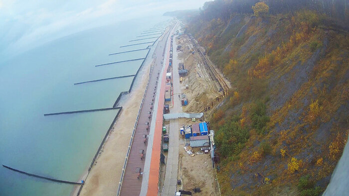 «Проект получился материалоёмким, но безопасность того стоит»: в Светлогорске укрепляют береговой склон - Новости Калининграда