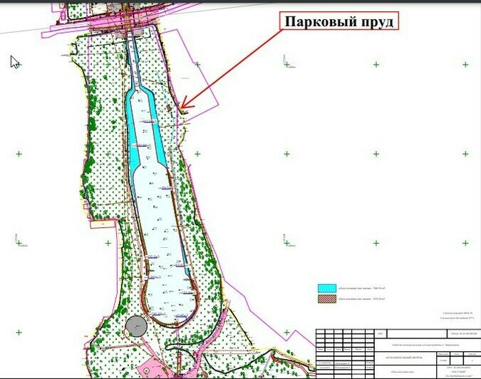 В центре Черняховска появится озеро в форме гитары - Новости Калининграда | Фото: проектная документация