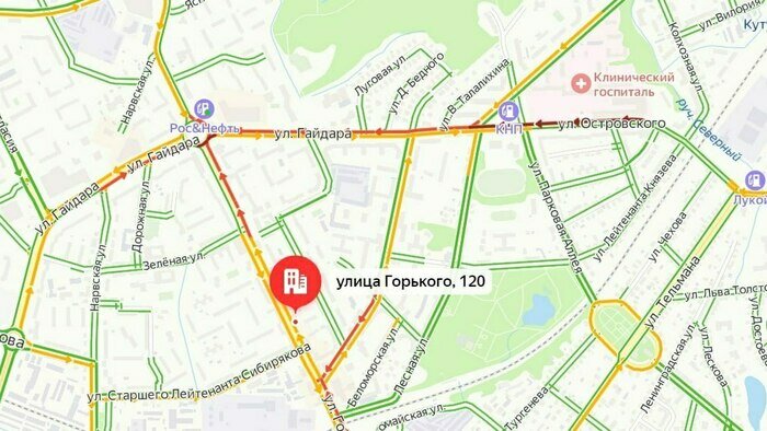 Скриншот сервиса «Яндекс. Карты»