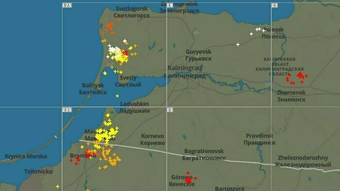 Грозовой фронт карта