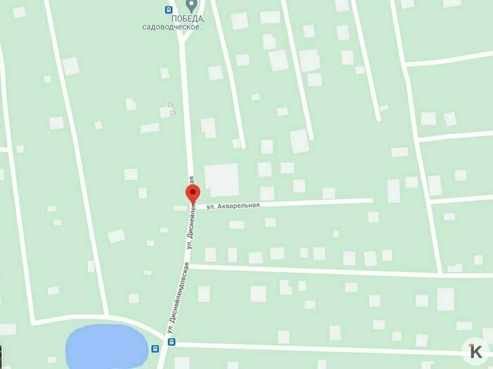 Google «переименовал» одну из улиц Калининграда в Диснейлендовскую - Новости Калининграда | Скриншот сервиса Google