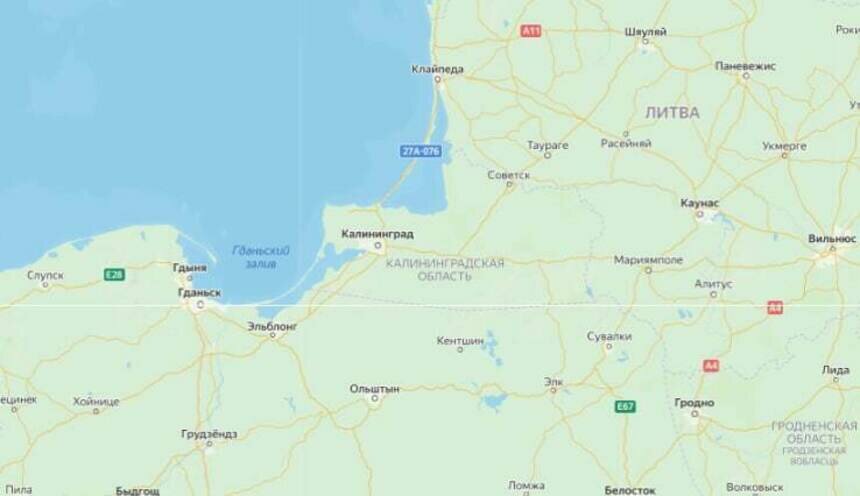 Калининград границы стран