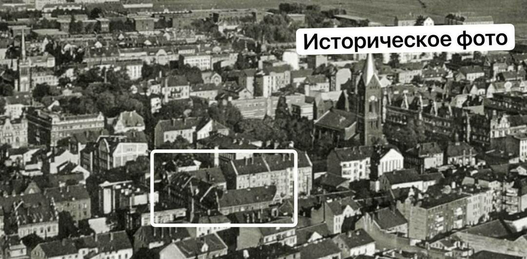 В Черняховске по архивным материалам восстановили фронтон исторического здания (фото)  - Новости Калининграда | Фото: Фонд капитального ремонта Калининградской области