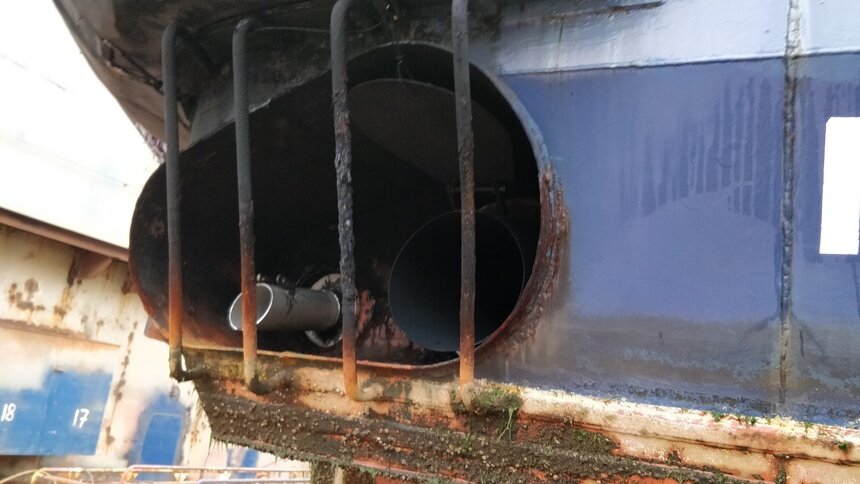Ниша газохода судна «Капитан Беляев» | Фото: пресс-служба Росморпорта