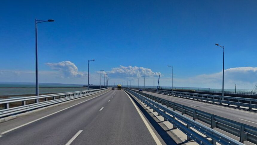 Повреждённый после взрыва Крымский мост хотят восстановить к июлю 2023-го - Новости Калининграда | Скриншот сервиса «Яндекс.Карты»