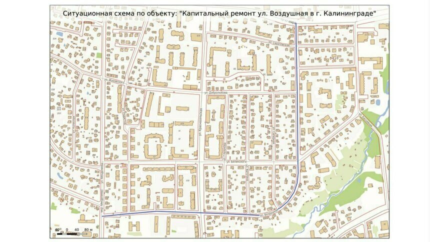 Велодорожки в калининграде карта