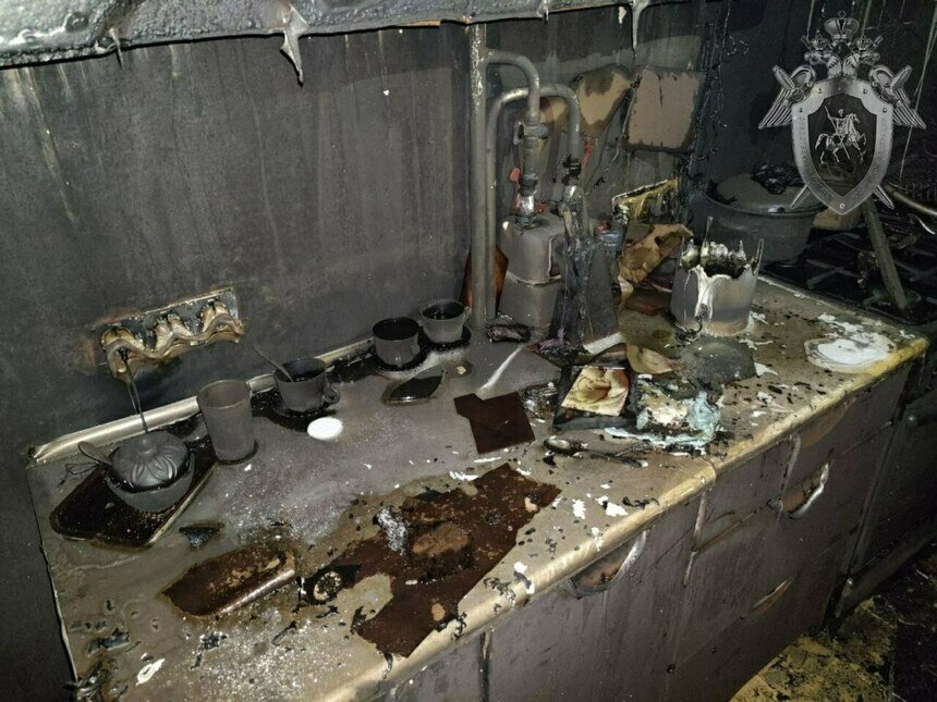 Сгоревшая кухня  | Фото: СУ СК России по Калининградской области