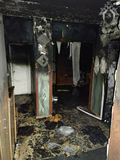 Дом, где случился пожар | Фото: СУ СК России по Калининградской области