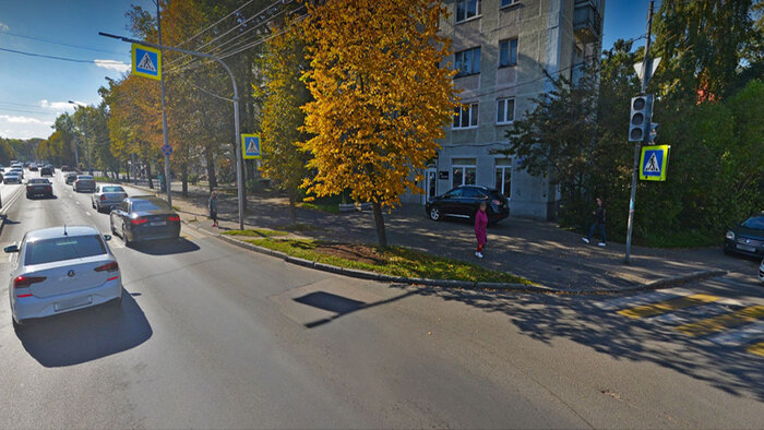 Калининградцы считают опасным перекрёсток на Невского, где сбили девушку, и просят отрегулировать светофор  - Новости Калининграда | Скриншот сервиса «Яндекс. Карты»