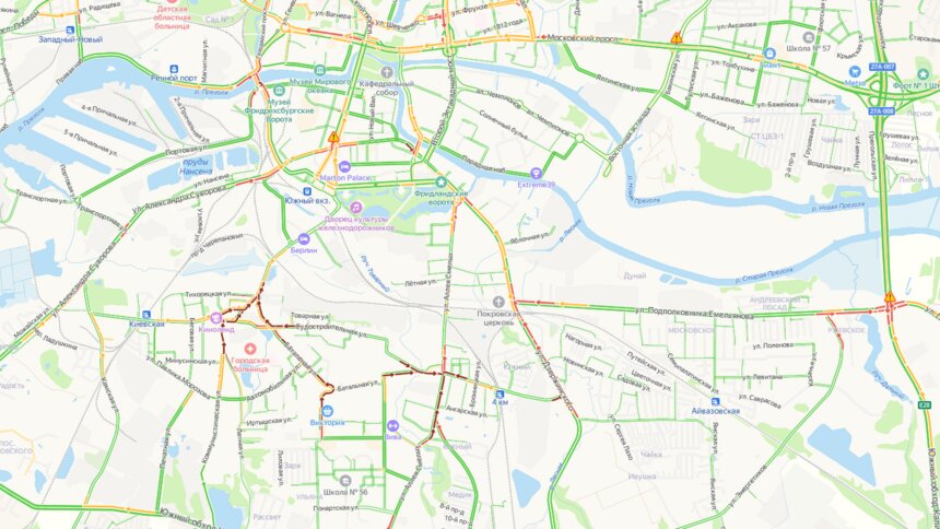 Карта калининград московский район