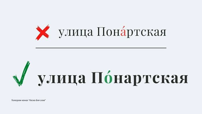 Фéрмора, Ка́рташева и другие: улицы Калининграда, в названии которых все путаются - Новости Калининграда | Иллюстрация: телеграм-канал «Кеска для слов»