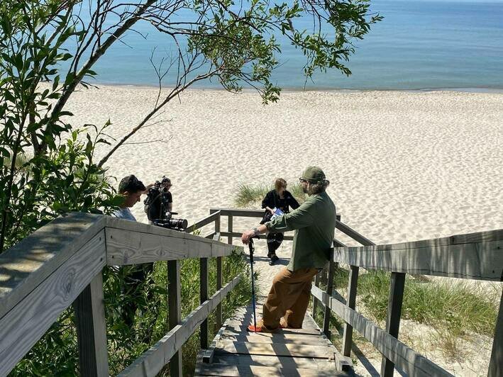 На Куршской косе прошли съёмки туристической программы «А дома лучше ...