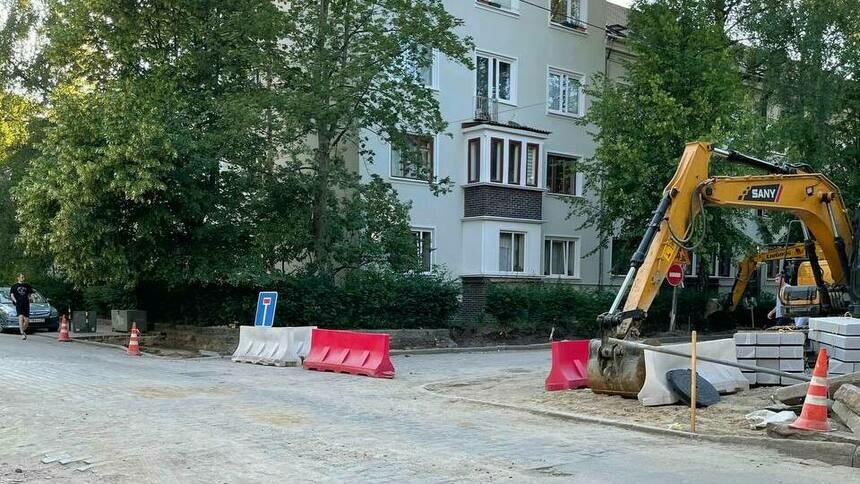 В Калининграде на время ремонта закроют ещё два участка Красной - Новости Калининграда | Фото: «Клопс»