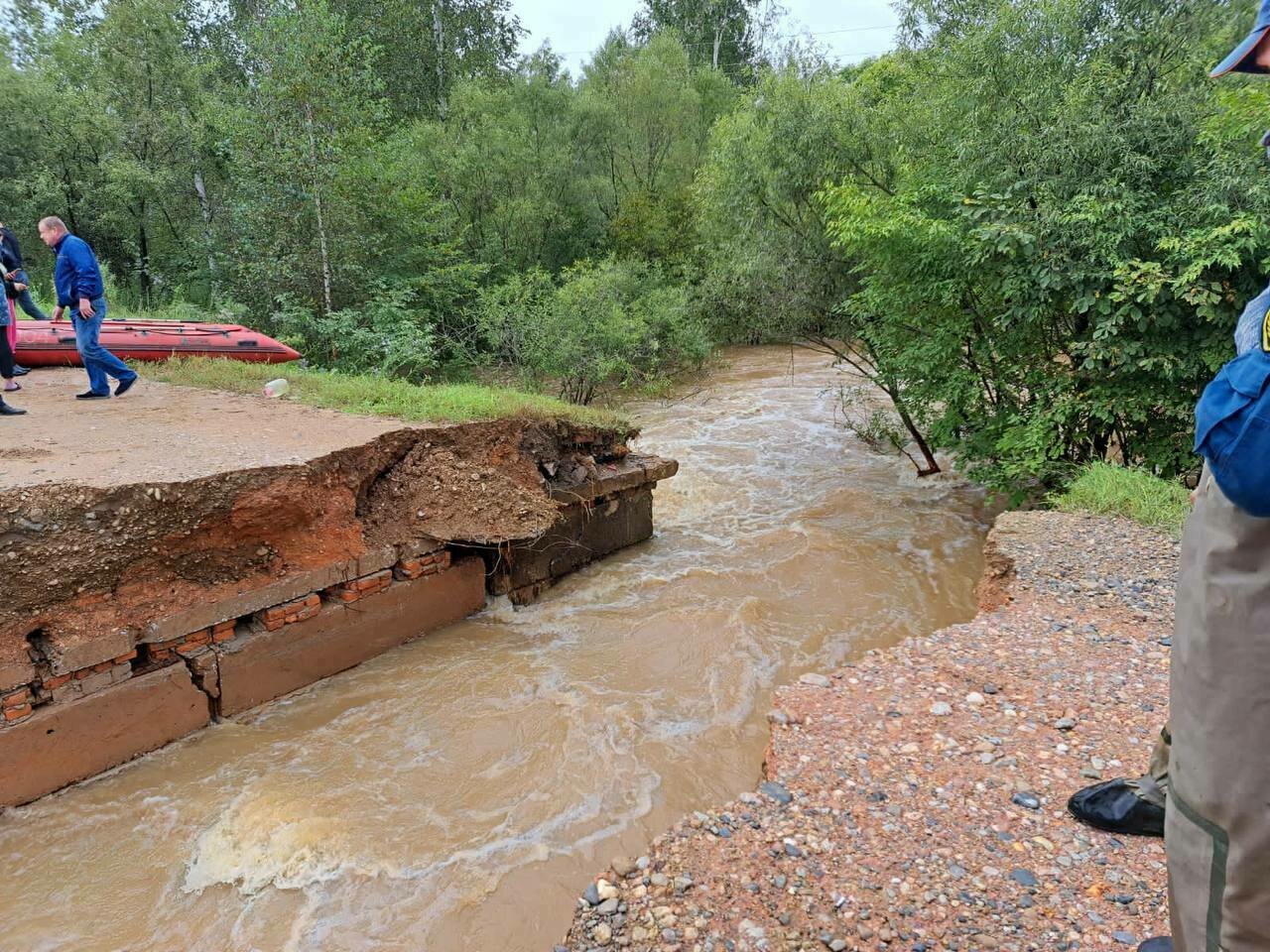 В Приморье машина женщины с ребёнком провалилась в промоину, их спасло  дерево - Новости Калининграда