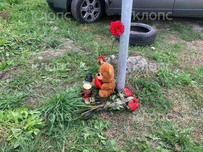 Несут цветы и игрушки: в районе Летнего озера, где насмерть сбили 3-летнего мальчика, появился стихийный мемориал (фото)  - Новости Калининграда | Фото: «Клопс»