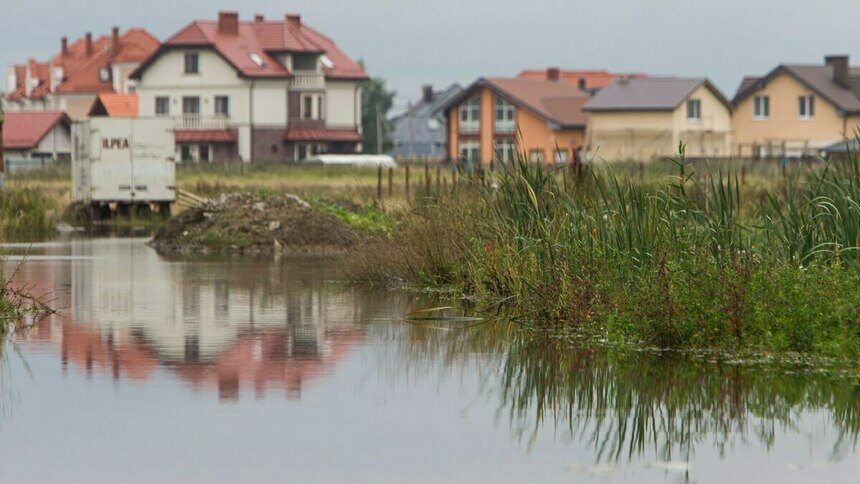 Потоп в посёлке Малиновка под Зеленоградском | Фото: архив «Клопс»