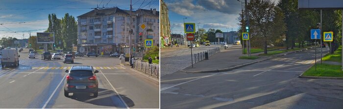 На одном красный, на другом — зелёный: в Калининграде на крупном перекрёстке возникла путаница со светофорами - Новости Калининграда
