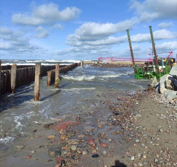 Повреждены спуски к морю: в «Балтберегозащите» рассказали о последствиях циклона «Патрик» (фото)    - Новости Калининграда | Фото: ГБУ «Балтберегозащита»