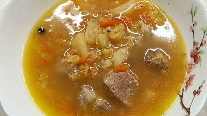 Быстрый суп со свининой  | Фото прислала Галина Гончарова