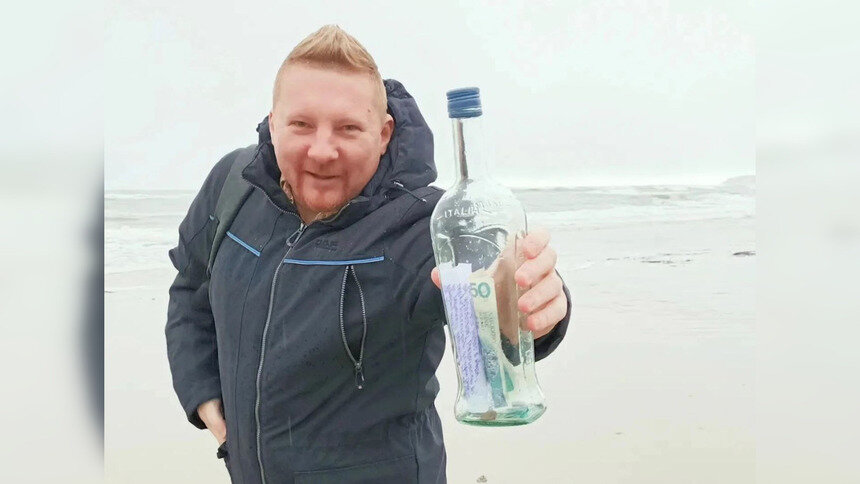 Калининградцу, нашедшему бутылку с посланием из Польши, ответили авторы ...