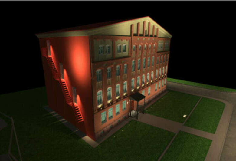 Так будет выглядеть архитектурная подсветка здания | Фото: проектная документация