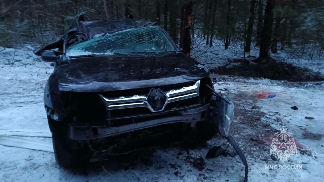 Под Нестеровом перевернулся автомобиль, водитель застрял в салоне и погиб -  Новости Калининграда