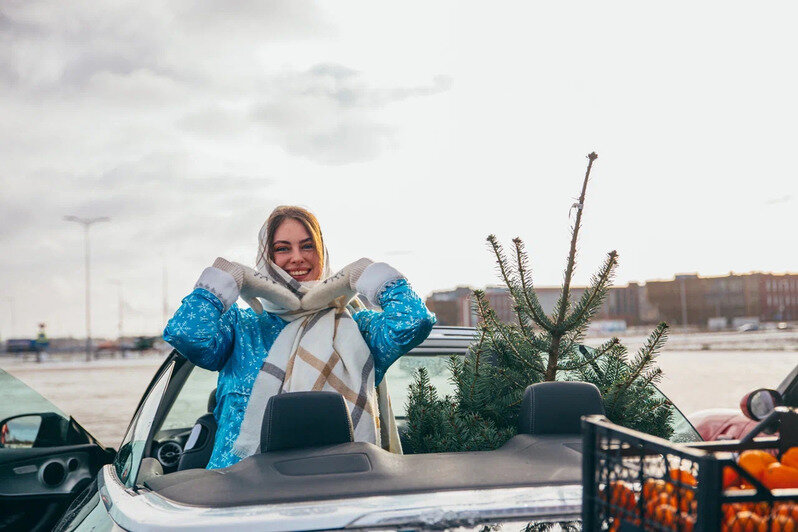 Деды Морозы на кабриолетах в Калининграде  | Фото: очевидец  