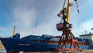 На линию между Калининградом и Санкт-Петербургом вышло новое грузовое судно «Новик Мария»