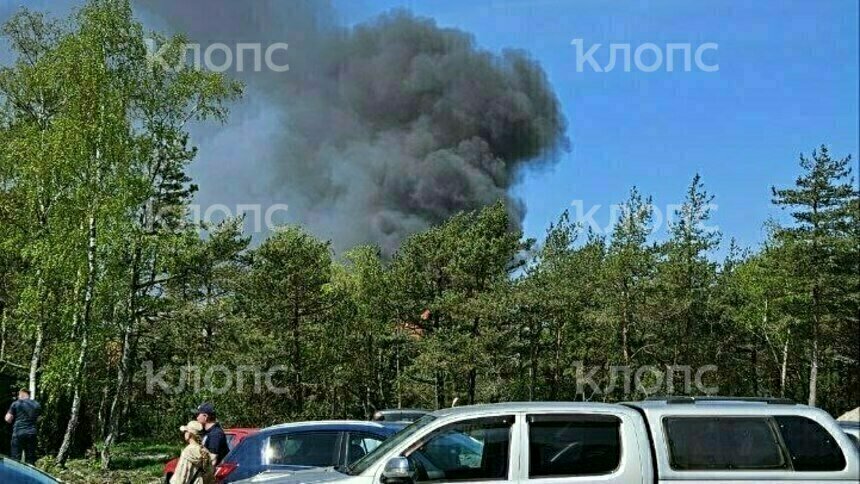 На Куршской косе в районе экотропы «Высота Эфа» случился пожар (фото, видео)  - Новости Калининграда | Фото: очевидец