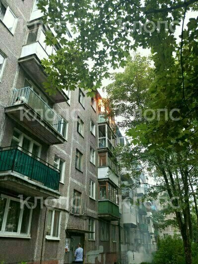 Пожар на ул. Дрожжевой  | Фото: очевидец 