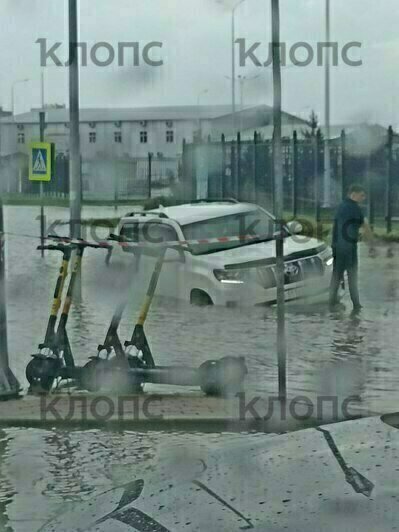 На Острове затоплены некоторые улицы | Фото: очевидцы