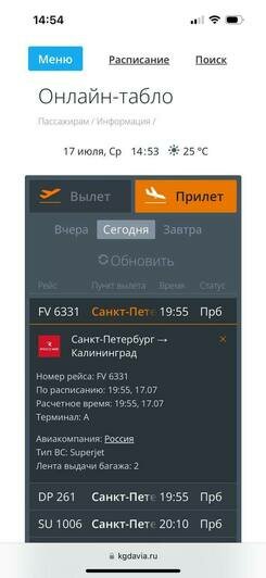 На электронных табло аэропортов не было реального времени прилёта.  | Фото: скриншоты пассажирки. 