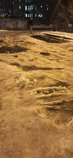 «Ледяной бассейн»: что произошло в Калининграде с наступлением оттепели (фото, видео) - Новости Калининграда