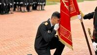 В Калининграде прошла торжественная церемония прощания со Знаменем кадетского корпуса