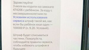 В Калининграде туриста из Читы оштрафовали на 100 тысяч за езду вдвоём на электросамокате